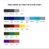 tank top color chart - Garfield Shop